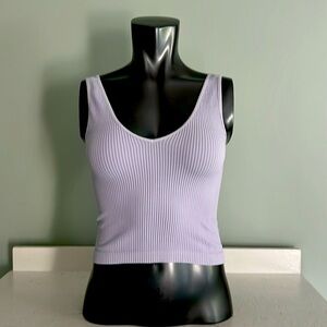EUC Nikibiki cropped waffle tank
